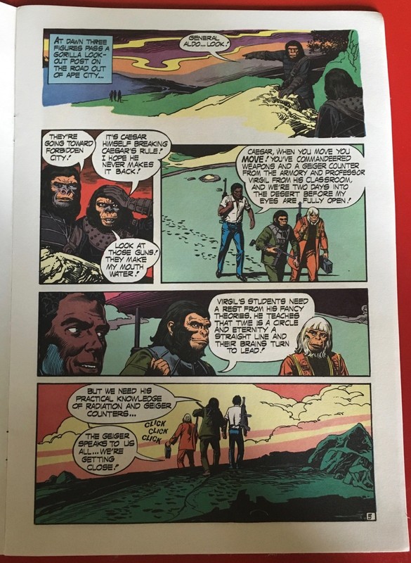 Battle For The Planet of The Apes Book & Record Set PR-21 1974 Power Records