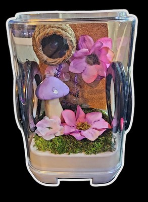 Enchanted Forest (Purple) Jumping Spider Enclosure 3.75'' x 3.75'' x 5''