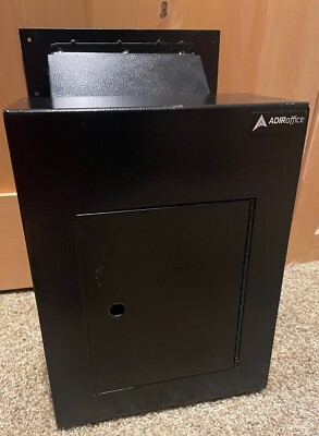 AdirOffice Through The Wall Drop Box  Black model 631-10-BLK