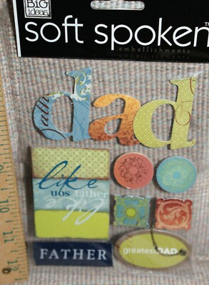 Me & My Big Ideas Like Father Like Son Dad Dimensional Stickers Scrapbooking