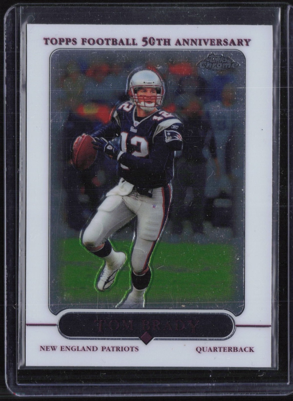 2005 Topps Chrome 50th Anniversary Football #46 Tom Brady