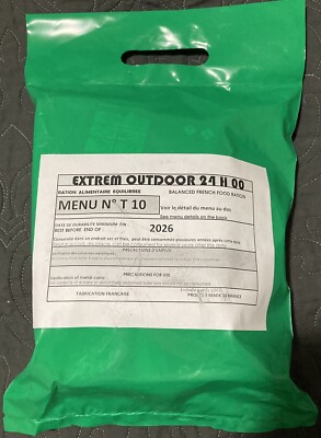 Extreme Outdoor 24hr French Food Ration #T10 MRE In US