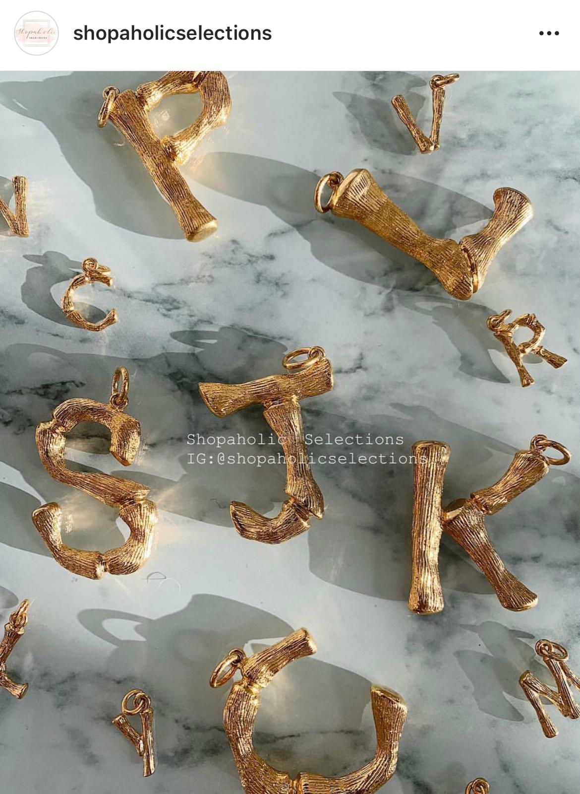 celine initial necklace