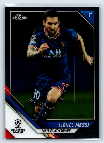Lionel Messi 2021-22 Topps Chrome UEFA Champions League #100