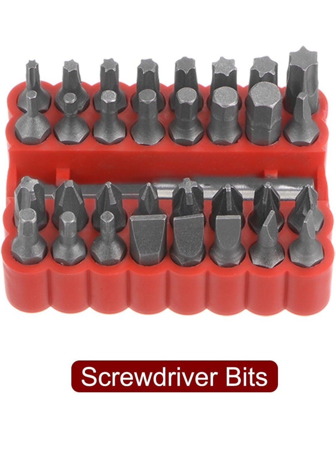 33pcs Screwdriver Bit Set Hex Head Drill Bit Set with 1/4" Extension Bit Holder