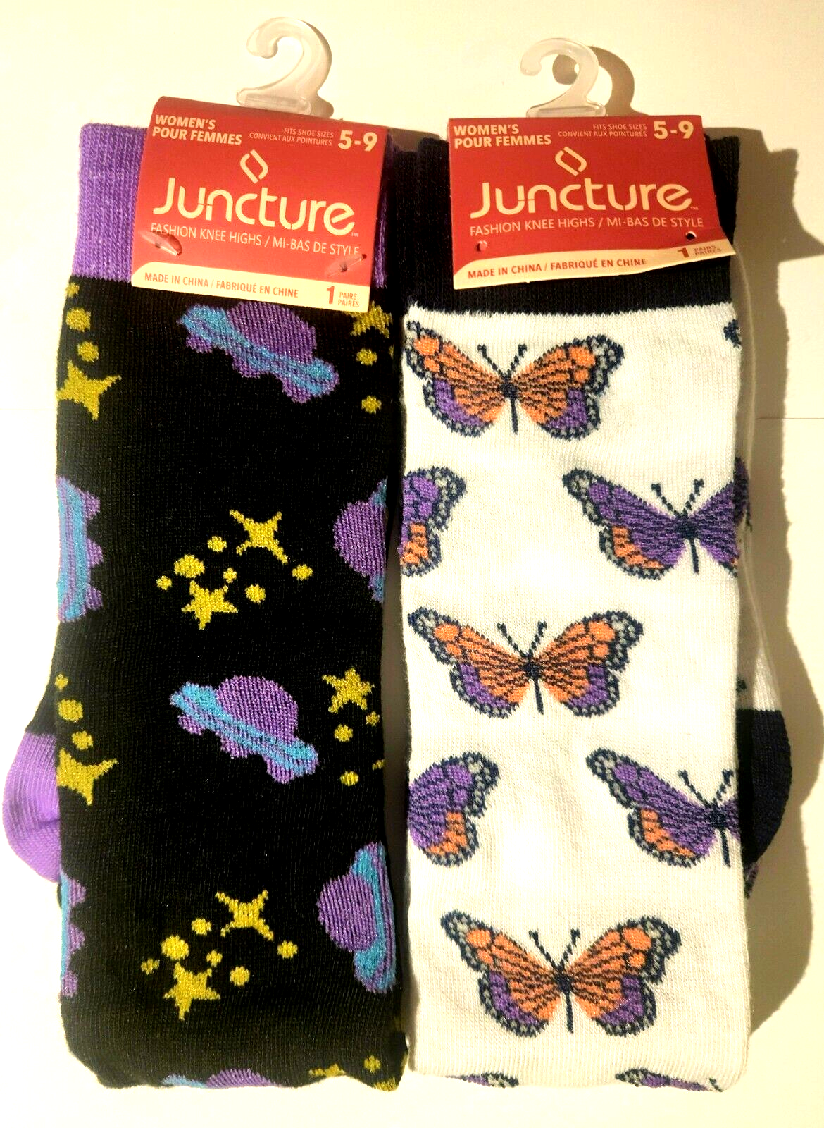 (2) New Butterfly Stars Space Size 5-9