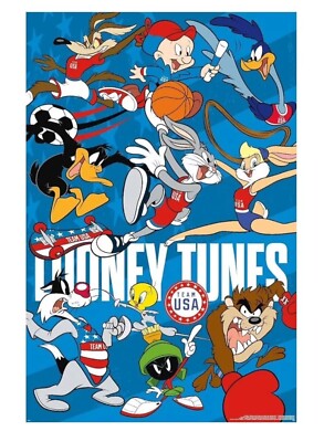 Trends International Looney Tunes x Team USA - Group Wall Poster, 22.37'' x 34 
