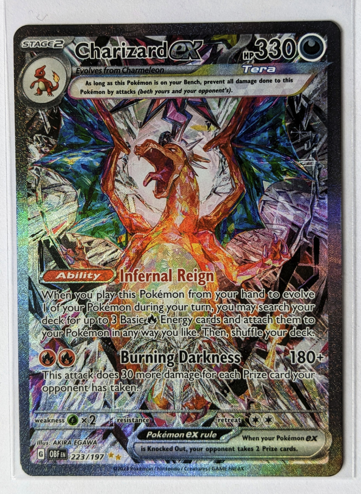 Pokémon TCG: Charizard EX Obsidian Flames 223/197 | Special