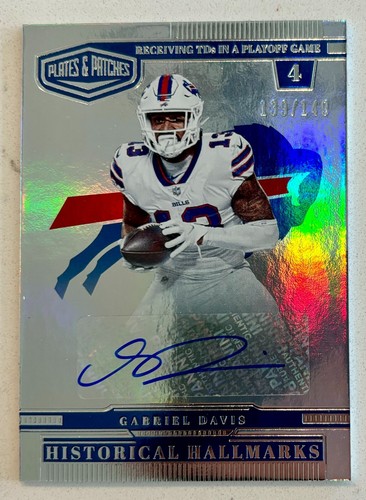 2023 Panini Plates & Patches Gabriel Davis #HH-GD
