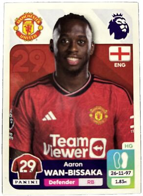 Panini Premier League 2024 - # 444 - AARON WAN-BISSAKA - Manchester United