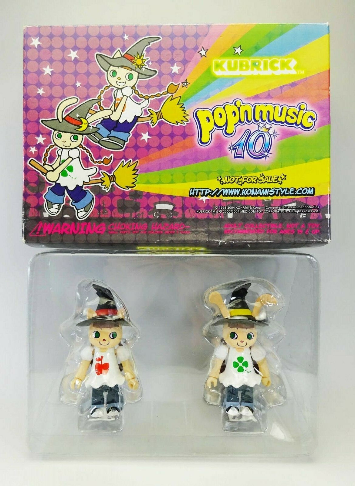 Pop'n Music 10 Special KUBRICK Figure Not For Sale MEDICOM