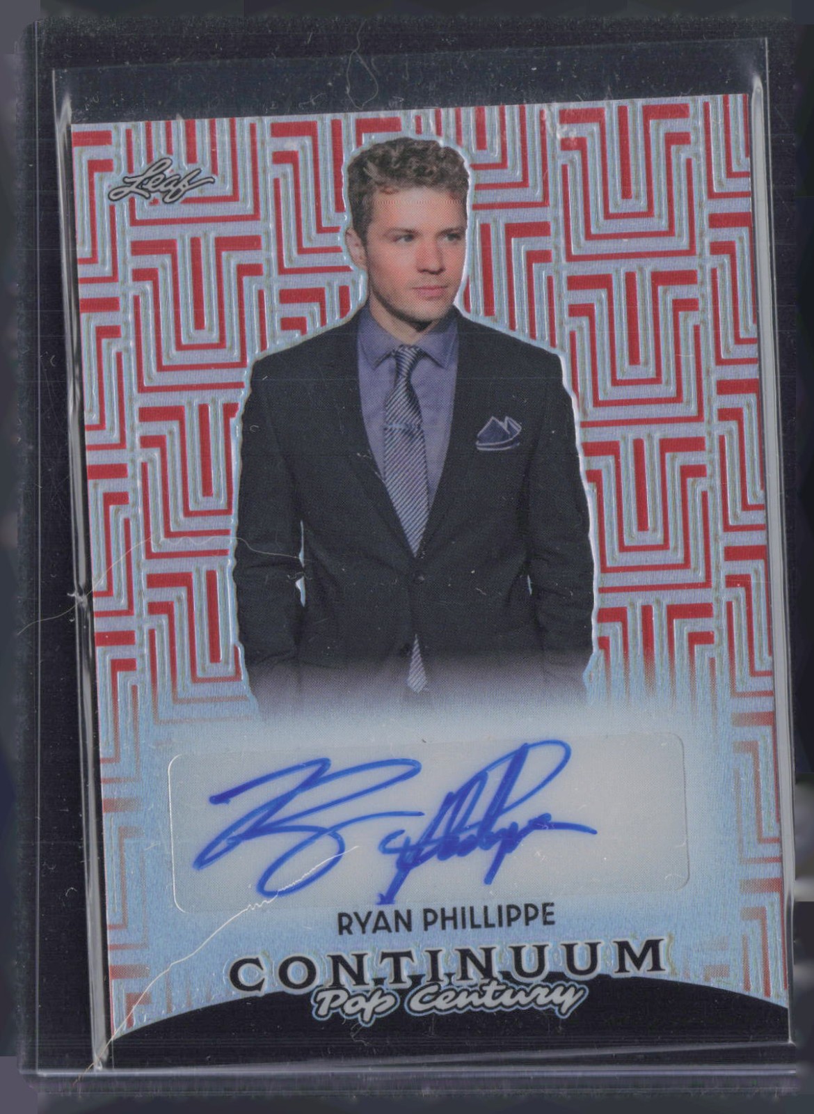 2023 Leaf Pop Century Continuum Red Ryan Phillippe 48/49 Auto Autograph