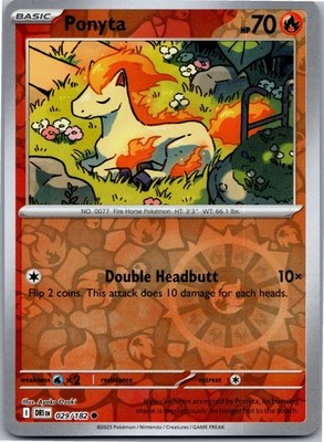 Ponyta - SV10: Destined Rivals 029/182 - Common - Reverse Holo