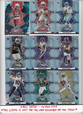 2022 Panini Mosaic Parallel Holo Silver JOSH JACOBS #116 Raiders