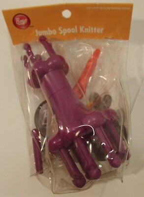 Boye Jumbo Spool Knitter, Purple Plastic Crafting Tool