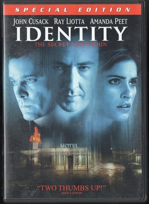identity (dvd, 2003, widescreen & full screen versions, special