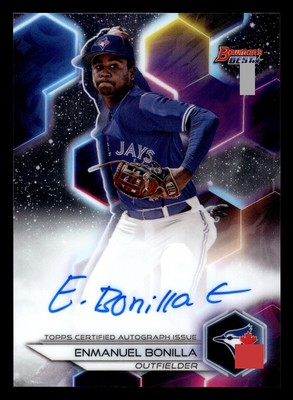 Enmanuel Bonilla 2023 Bowman's Best #B23-EB Best of 2023 Autographs Blue Jays