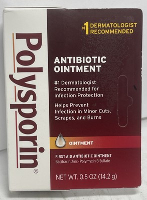 Polysporin First Aid Topical Antibiotic Ointment Infection Protection Exp: 12/23