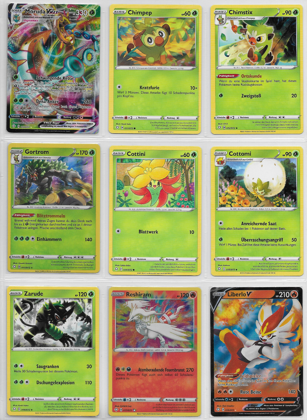 Lot - Pokemon Karten Sammlung- Glänzendes Schicksal - Schwert Schild -DE- Mint