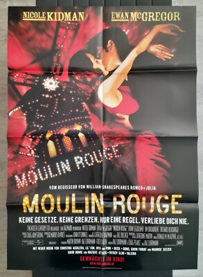 Kino # Filmplakat # Moulin Rouge # 2001 # A-1 # gefaltet # unbenutzt
