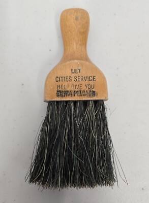 Vintage Cities Service Gas Station Advertising Mini Wood Whisk / Broom