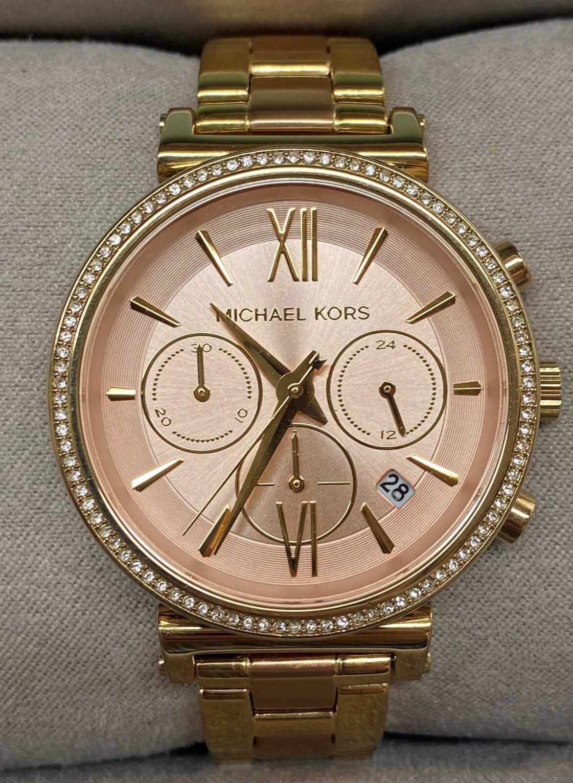 MICHAEL KORS ローズゴールド クロノグラフ腕時計 MICHAEL KORS マイケルコース 時計 MK ステンレススチール