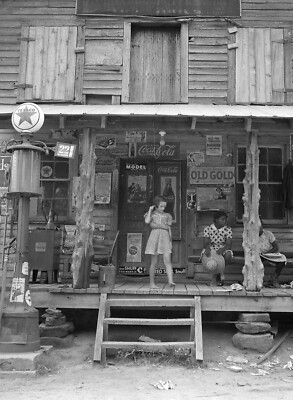 1939 Gas Station & Country Store NC Vintage Old Photo 8.5'' x 11'' Reprint