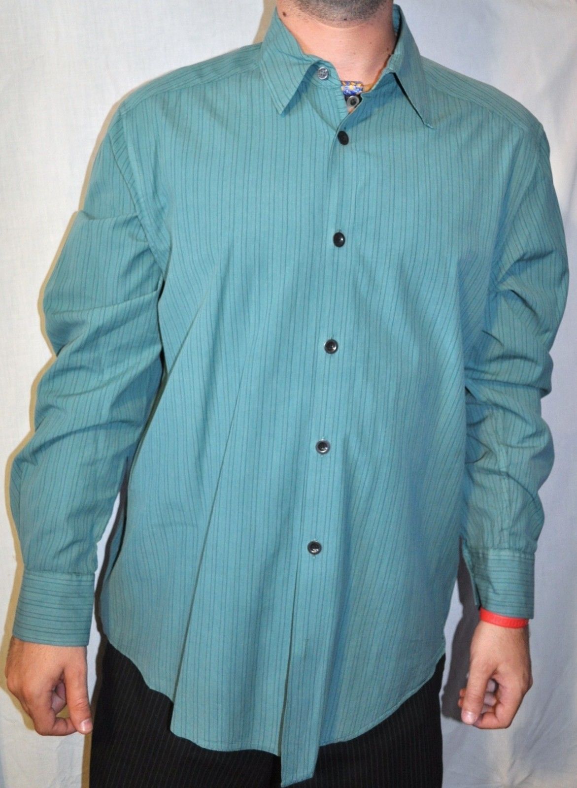 DKNY Solid Informal Con Botones camisas para hombres