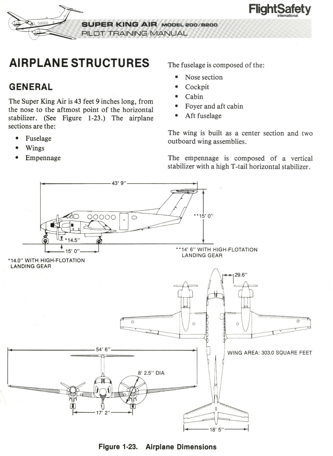 BEECHCRAFT SUPER KING AIR MODEL 200/B200 PILOT TRAINING MANUAL by FLIGHT SAFETY