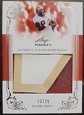 2013 Leaf Trinity Rodney Smith 13/25 RC 3 Color Player Worn Patch-GOLDEN GOPHERS