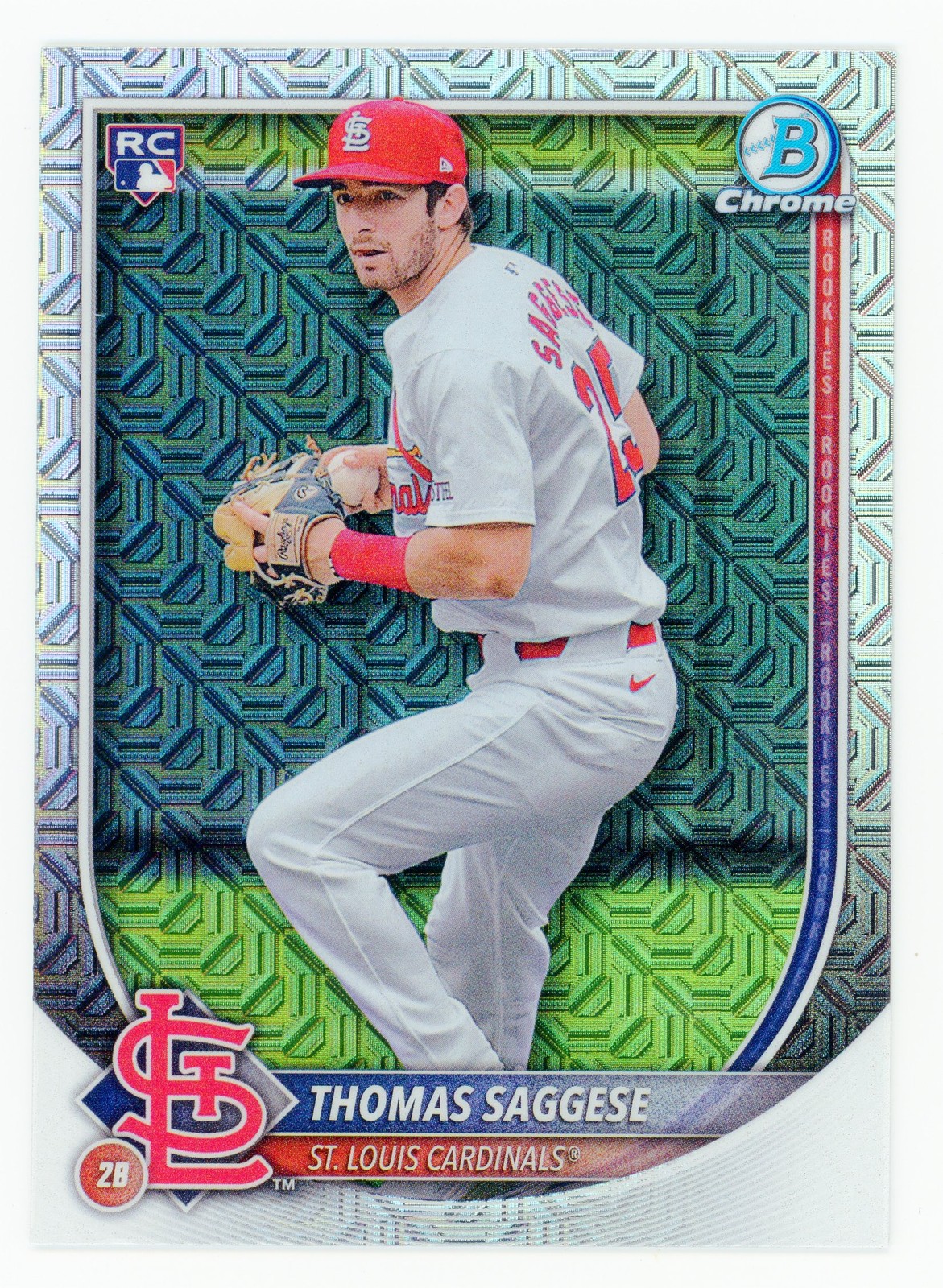 2025 Bowman - Thomas Saggese #57 Chrome Mojo Refractor (RC)
