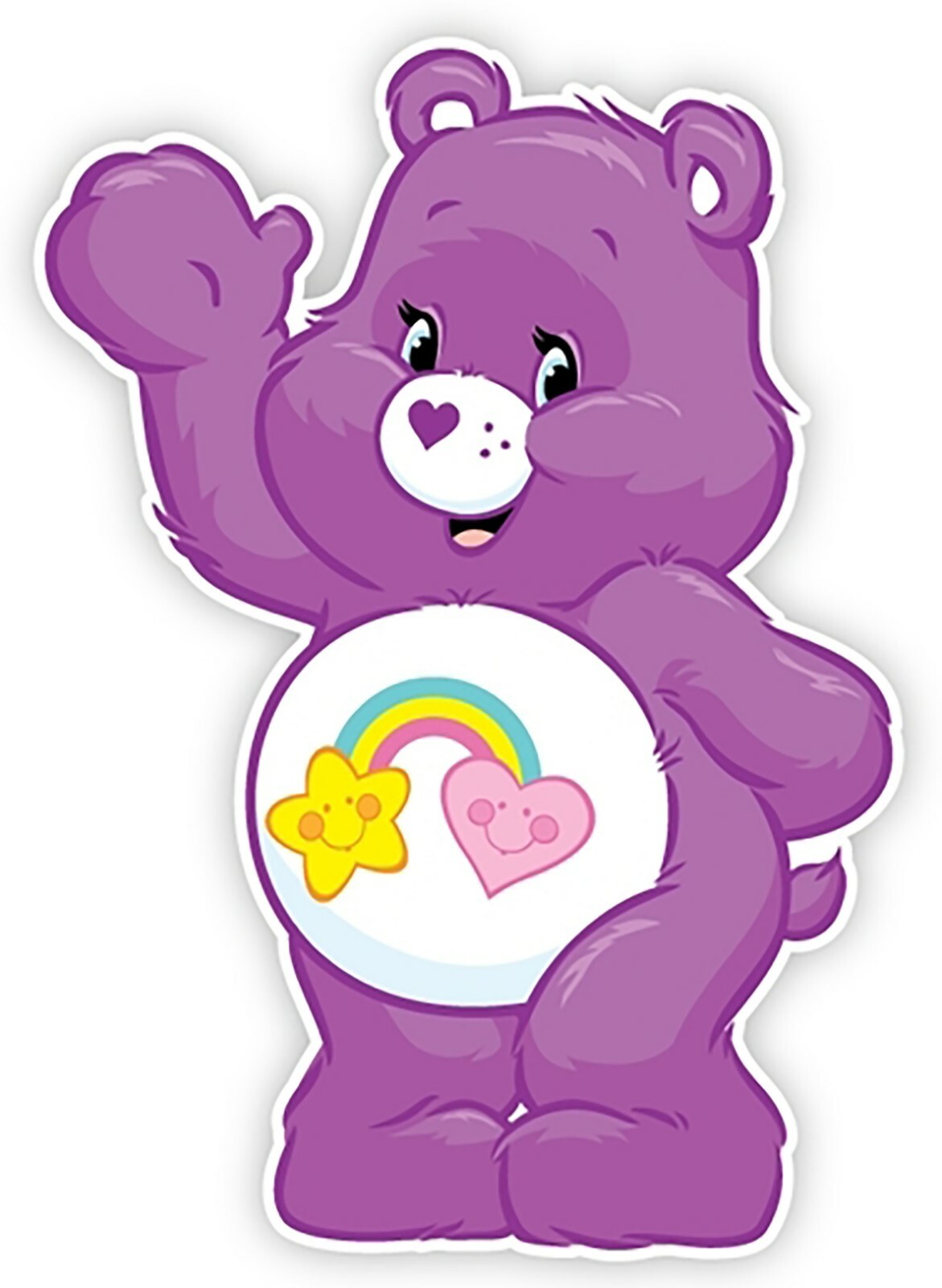Best Friend Care Bear Iron On Transfer - T-Shirt + Light &amp; Dark 