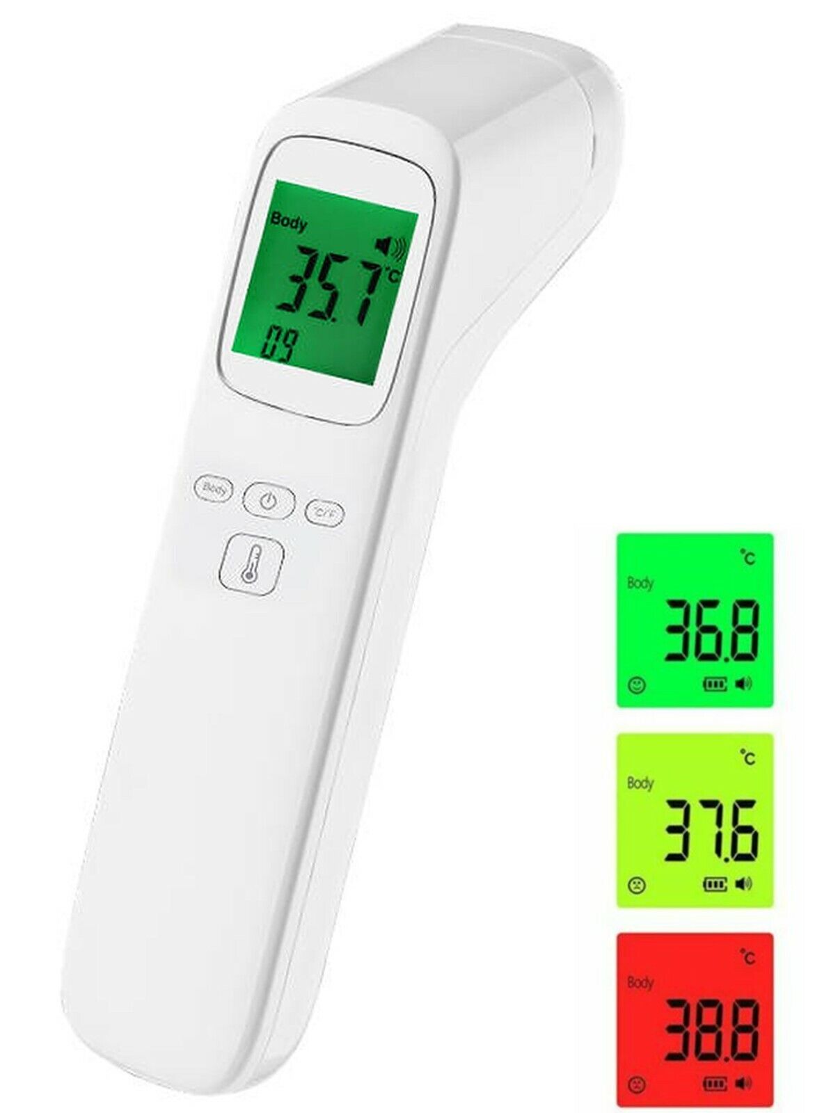 Fieberthermometer Infrarot Stirn Kontaktlos Digital Thermometer Baby Erwachsene✅