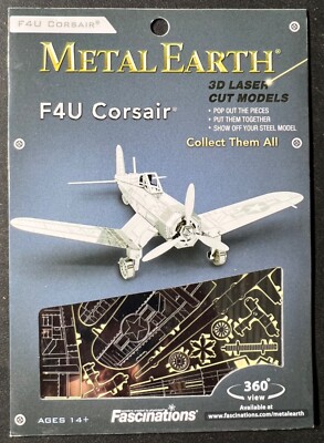 Metal Earth F4U Corsair 3D Laser Cut Metal Model Kit  Sullys Hobbies  
