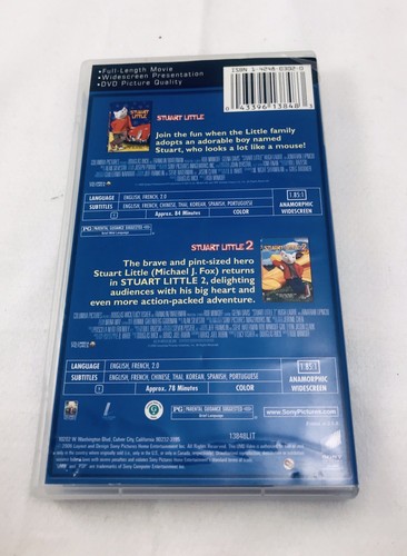 Stuart Little 1 & Stuart Little 2 2-Pack (UMD, 2006, 2-Disc Set) Used PSP Videos