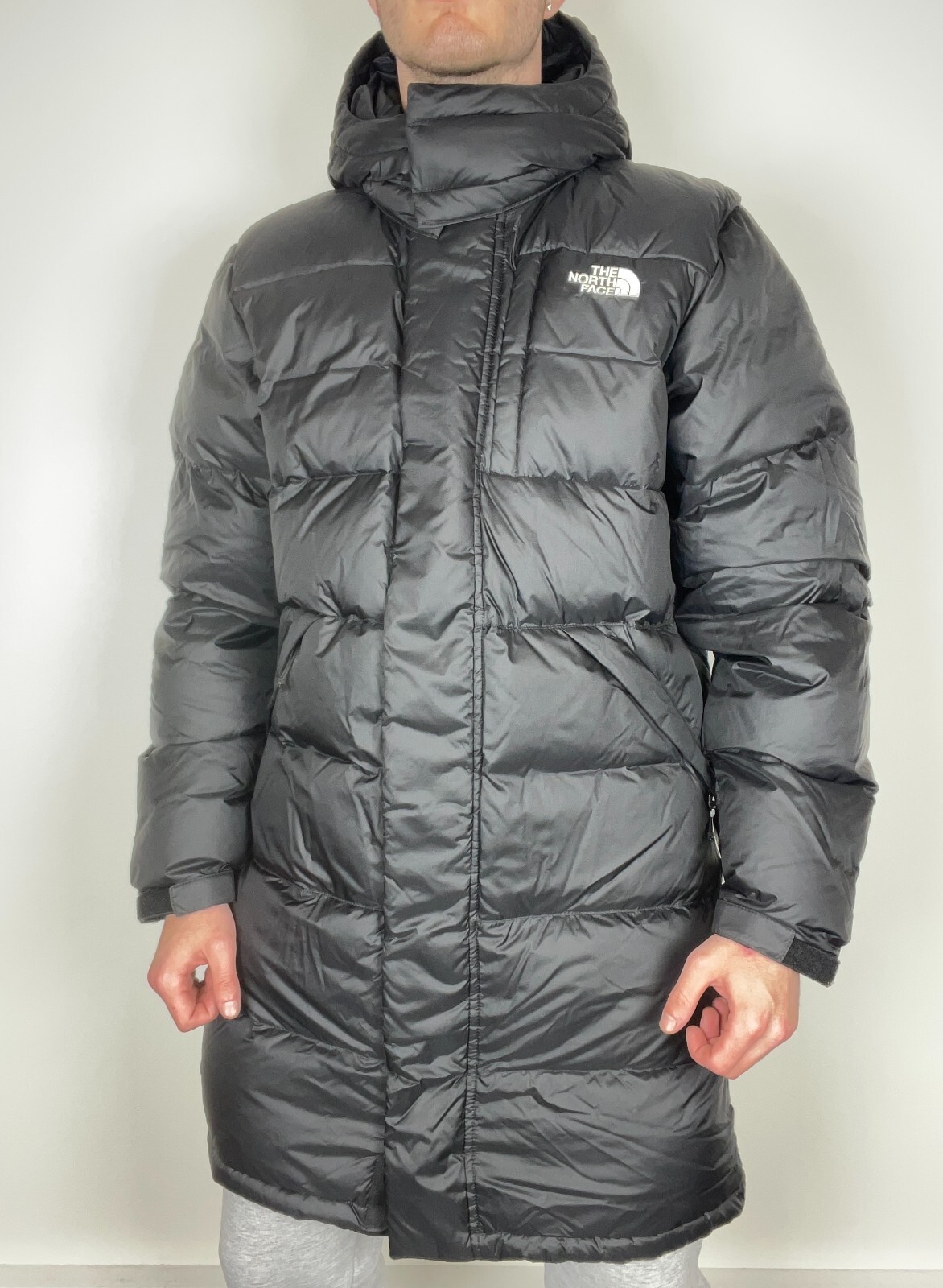 The North Face Mens Long Down Puffer Jacket / Black / RRP