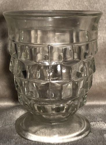 Beautiful Vintage Colony Whitehall Clear Short Footed Tumbler