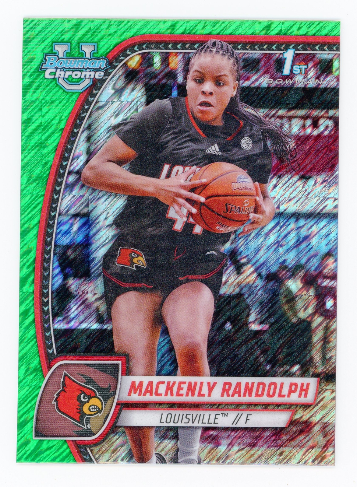 2024-25 Bowman U Chrome Mackenly Randolph RC #53 Green Shimmer Refractor