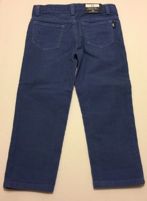 NWT Vineyard Vines Classic 5 Pocket Corduroy Solid Moonshine Blue Pants Size 4T