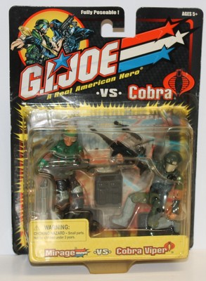 GI Joe Mirage vs Cobra Cobra Viper 2 Pk Action Figures 2001 Hasbro