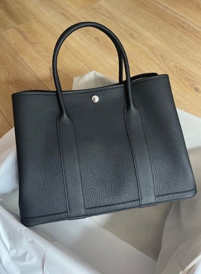 【HERMÈS】NEW!! GARDEN PARTY 36 / Black/ W Stamp/ Full Set+Reciept/ FREE SHIPPING!
