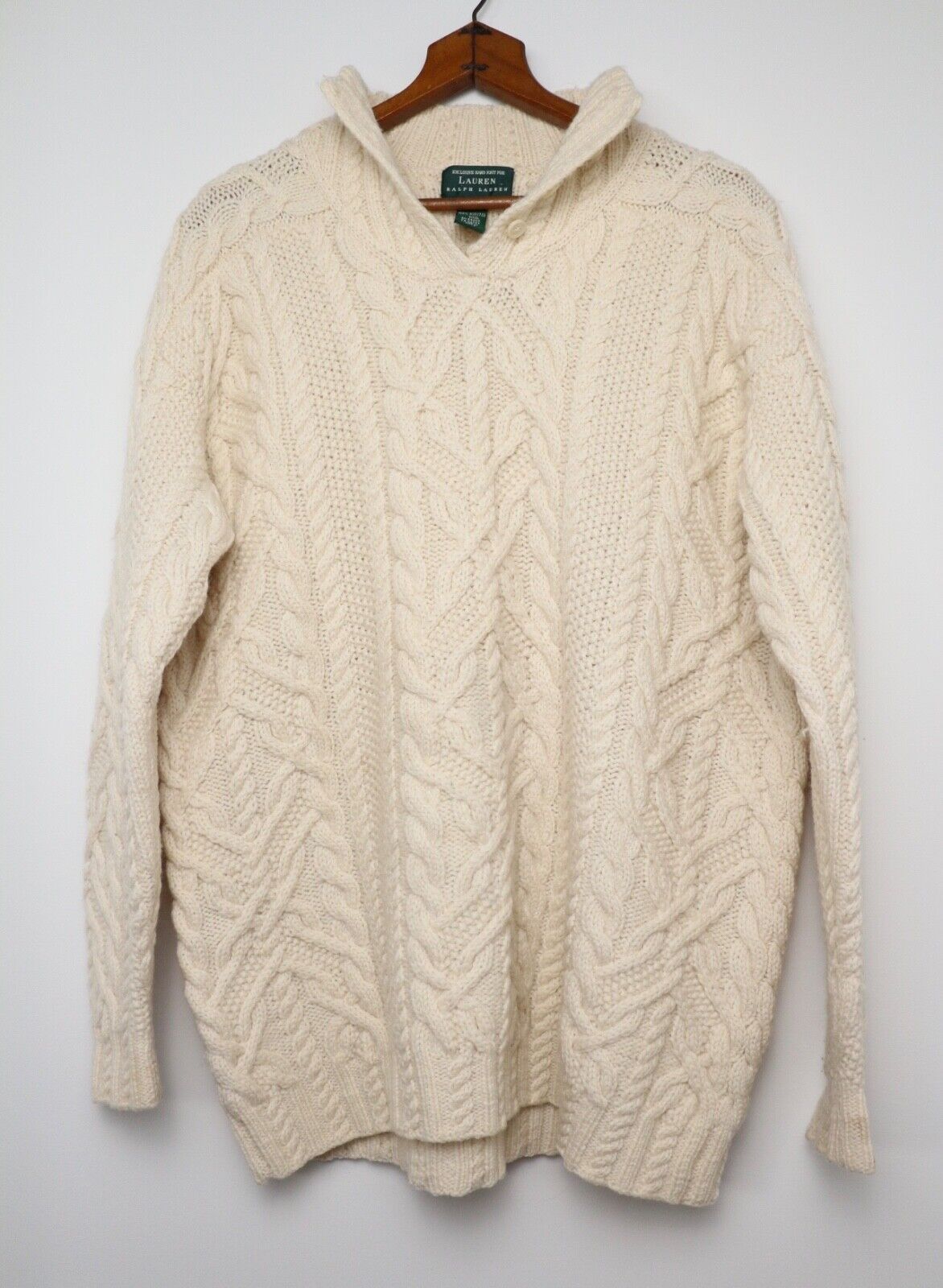 Vintage Ralph Lauren Sweater Handknit Fisherman Cable Knit Vintage Ralph Lauren Sweater Handknit Fisherman Cable Knit