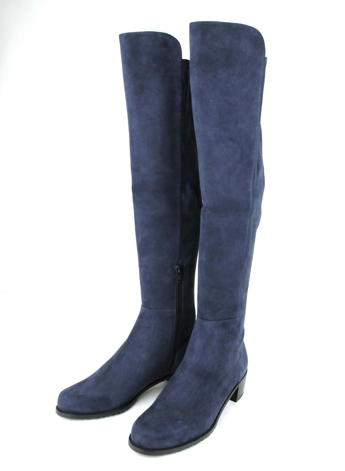 Pre-owned Stuart Weitzman $795  Women's Allserve Nice Blue Suede Knee Boot Yw28482