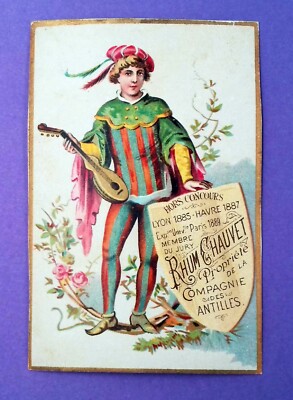 CHROMO  Rhum Chauvet Compagnie des Antilles illustration 1 circa 1900 C5B