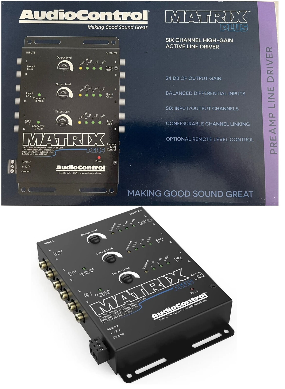 オーディオコントロール ラインドライバー MATRIX AudioControl Matrix Plus - AudioControl