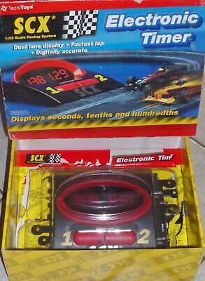 NEW-SCX-1:32 SCALE RACING SYSTEM-ELECTRONIC TIMER 88310EXTRAS-TECNITOYS-8YRS-