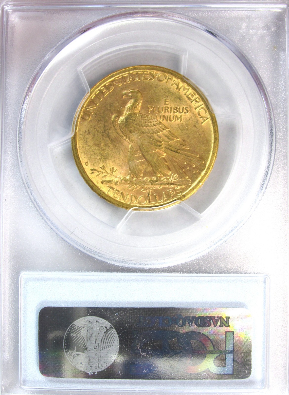 1908-D $10 Gold Indian US Coin PCGS No Motto MS63 Tougher Coin [097] *G