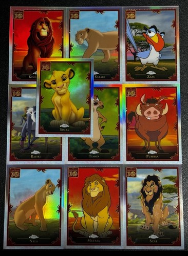 2024 Topps Chrome Disney Lion King 30th Anniversary Full Set