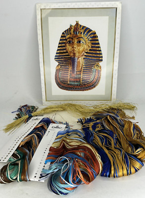 Thea Gouverneur Cross Stitch Embroidery Needle point Kit ''Tutankhamun Bust''
