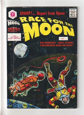 Race for the Moon #1 1959 VG Rare British Edition Strato Thorpe & Porter